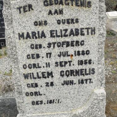 ROSSOUW Willem Cornelis 1877- &amp; Maria Elizabeth STOFBERG 1880-1956