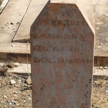 ROSSOUW D.M. 1831-1896