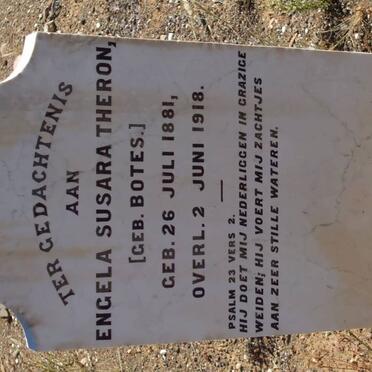 THERON Engela Susara nee BOTES 1881-1918