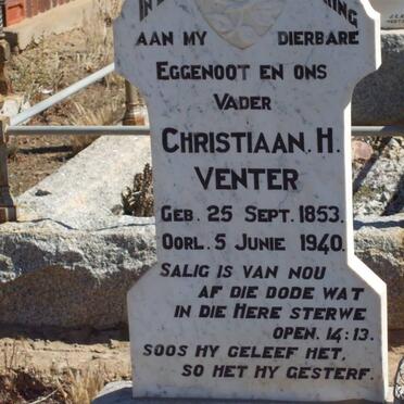 VENTER Christiaan H. 1853-1940
