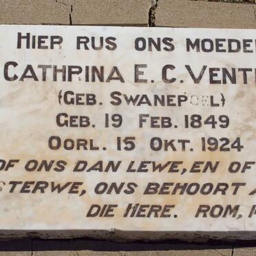 VENTER Cathrina E.C. nee SWANEPOEL 1849-1924