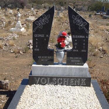 VOLSCHENK George H. 1936- &amp; Susanna A. 1944-1992