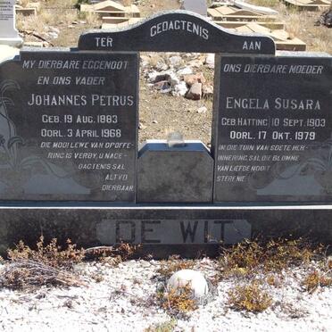 WIT Johannes Petrus, de 1883-1968 &amp; Engela Susara HATTING 1903-1979