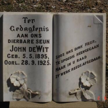 WIT John, de 1895-1925