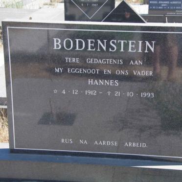 BODENSTEIN Hannes 1912-1993
