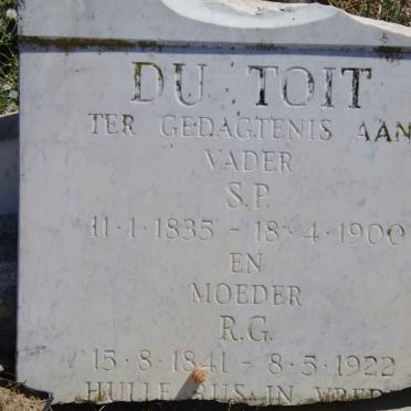 TOIT S.P., du 1835-1900 &amp; R.G. 1841-1922