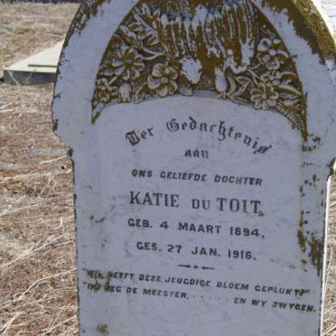 TOIT Katie, du 1894-1916