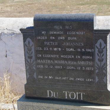 TOIT Pieter Johannes, du 1879-1965 &amp; Martha Maria SMUTS 1883-1972
