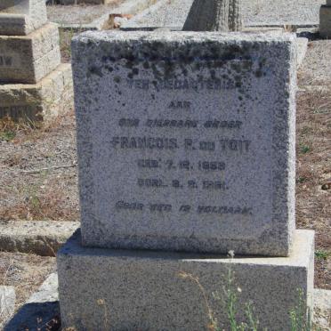 TOIT Francois P., du 185?-