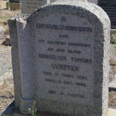 VERSTER Cornelius Thomas 1883-1940