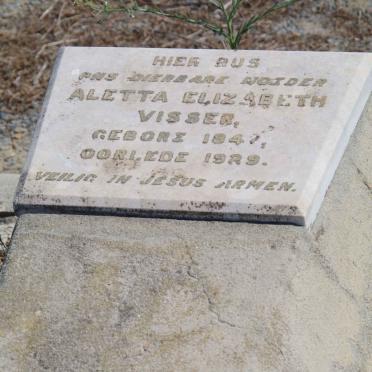 VISSER Aletta Elizabeth 184?-1929
