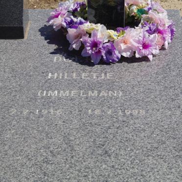 VLOK Gideon Jozua 1910-1999 &amp; D? Hilletje IMMELMAN 1916-1998