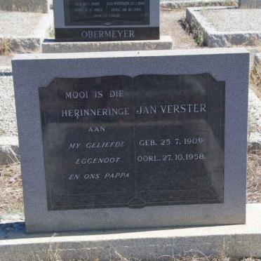 VERSTER Jan 1909-1958