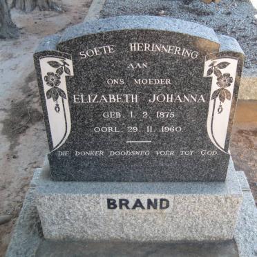 BRAND Elizabeth Johanna 1875-1960