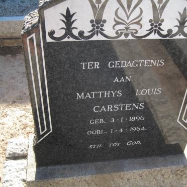 CARSTENS Matthys Louis 1896-1964