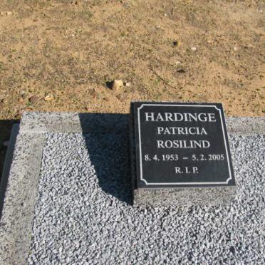 HARDINGE Patricia Rosilind 1953-2005