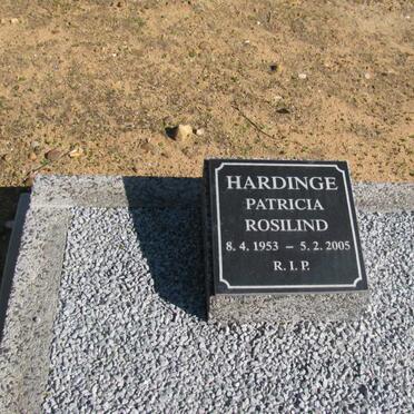 HARDINGE Patricia Rosilind 1953-2005
