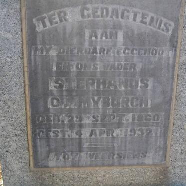 MYBURGH Stephanus C. 1860-1932
