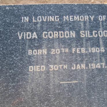 SILCOCK Vida Gordon 1904-1947