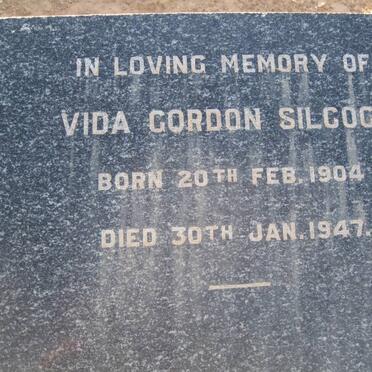 SILCOCK Vida Gordon 19048-1947