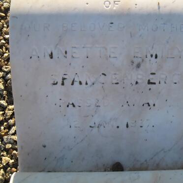 SPANGENBERG Annette Emily -1917