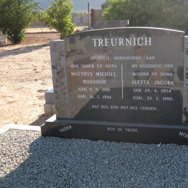 TREURNICH Matthys Michiel Rossouw 1901-1986 &amp; Aletta Jacoba 1904-1980