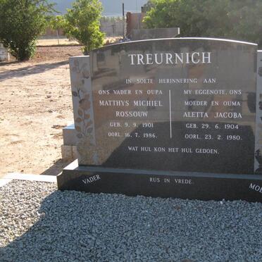 TREURNICH Matthys Michiel Rossouw 1901-1986 &amp; Aletta Jacoba 1904-1980