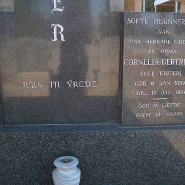 VISSER Cornelia Gertruida TRUTER 1897-1978