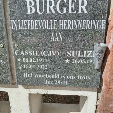 BURGER C.J.V. 1971-2022 &amp; Suliz? 197?