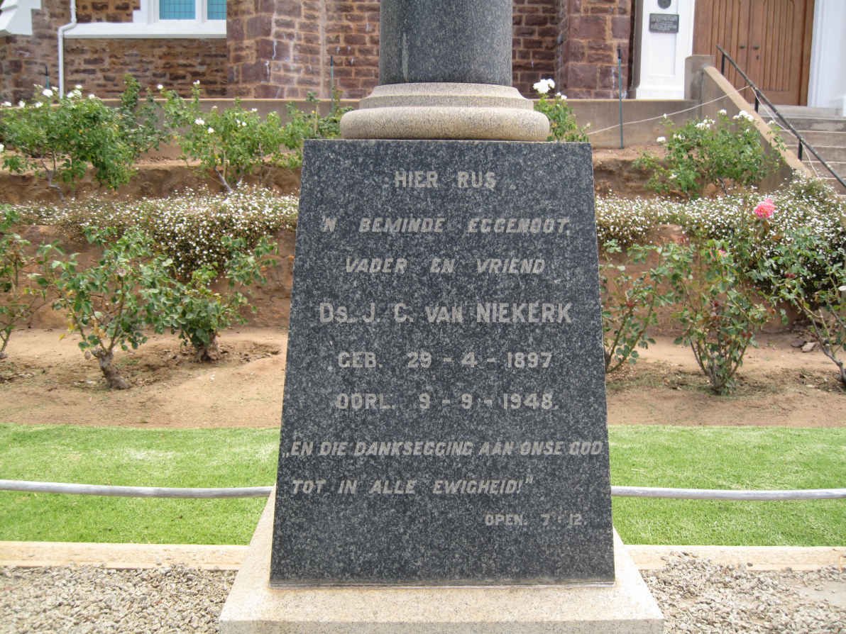 NIEKERK J.C., van 1897-1948