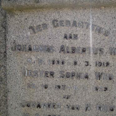 WIID Johannes Albertus 1898-1919