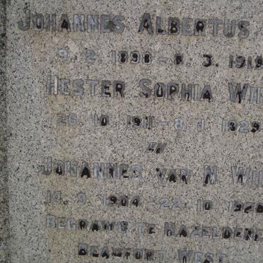 WIID Hester Sophia 1911-1929