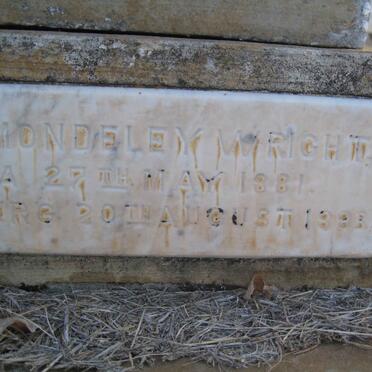 WRIGHT Edith May Cholmondeley 1881-1883