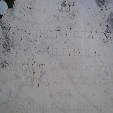 OLIVEIRA Gysbert Johannes, de 1829-1864