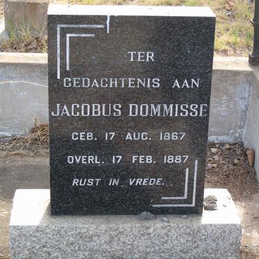 DOMMISSE Jacobus 1867-1887