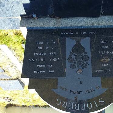 STOFBERG Theunis Christoffel 1897-1972 &amp; Anna Helena BOTHA 1901-1983