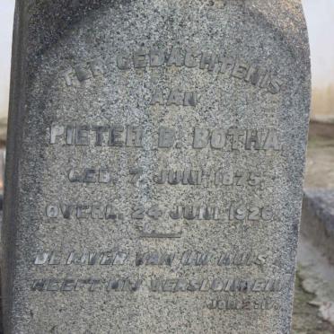 BOTHA Pieter B. 1875-1926