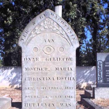 BOTHA Maria Christina 184?-1918