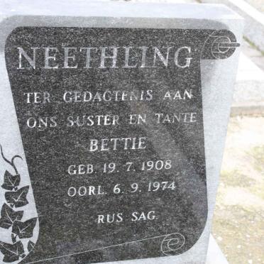NEETHLING Bettie 1908-1974