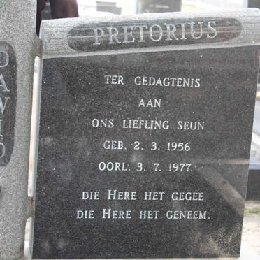 PRETORIUS Dawid 1956-1977
