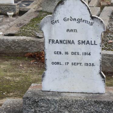 SMALL Francina 1914-1935