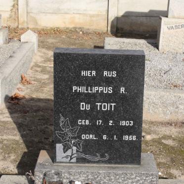 TOIT Phillippus R., du 1903-1956