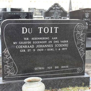 TOIT Coenraad Johannes, du 1909-1977 