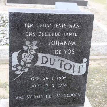 TOIT Johanna de Vos, du 1895-1974