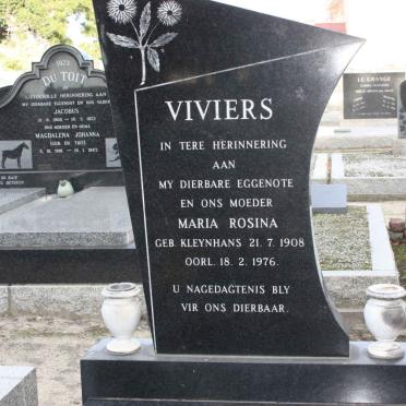 VIVIERS Maria Rosina nee KLEYNHANS 1908-1976