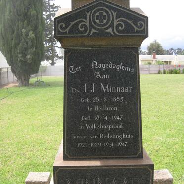 MINNAAR I.J. 1885-1947