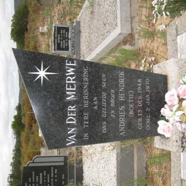MERWE Andries Hendrik, van der 1948-1970