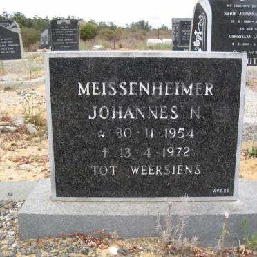 MEISSENHEIMER Johannes N. 1954-1972