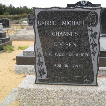 GOOSEN Gabriël Michael Johannes 1922-1970