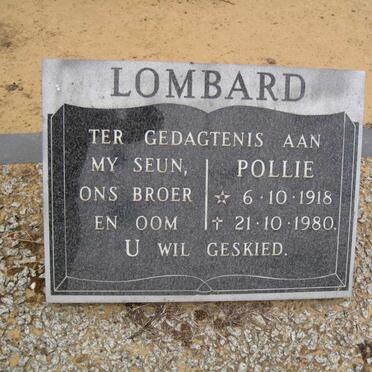 LOMBARD Pollie 1918-1980